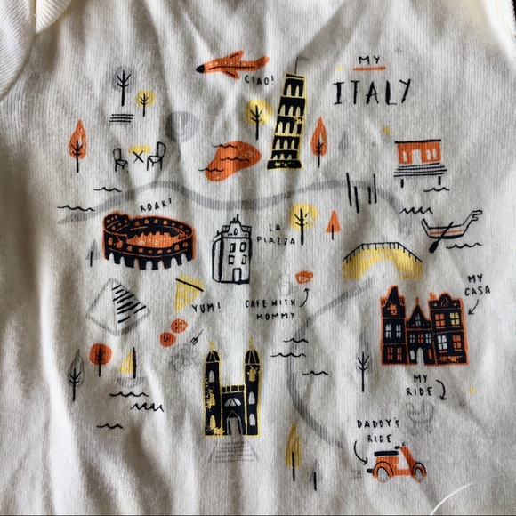 ⭐️Baby Gap⭐️Italy and France Long Sleeve Onsies 😘 - Picture 3 of 3